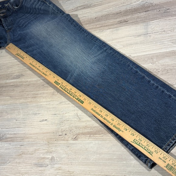 7 FOR ALL MANKIND Standard Button Fly Jeans Sz 36 Blue Cotton Blend Pockets - Picture 7 of 12